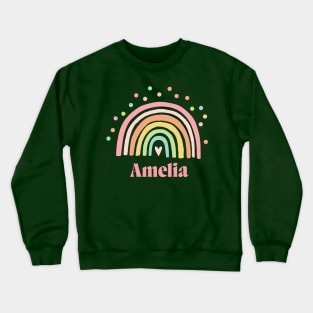 Hand Name Written Of Amelia Crewneck Sweatshirt